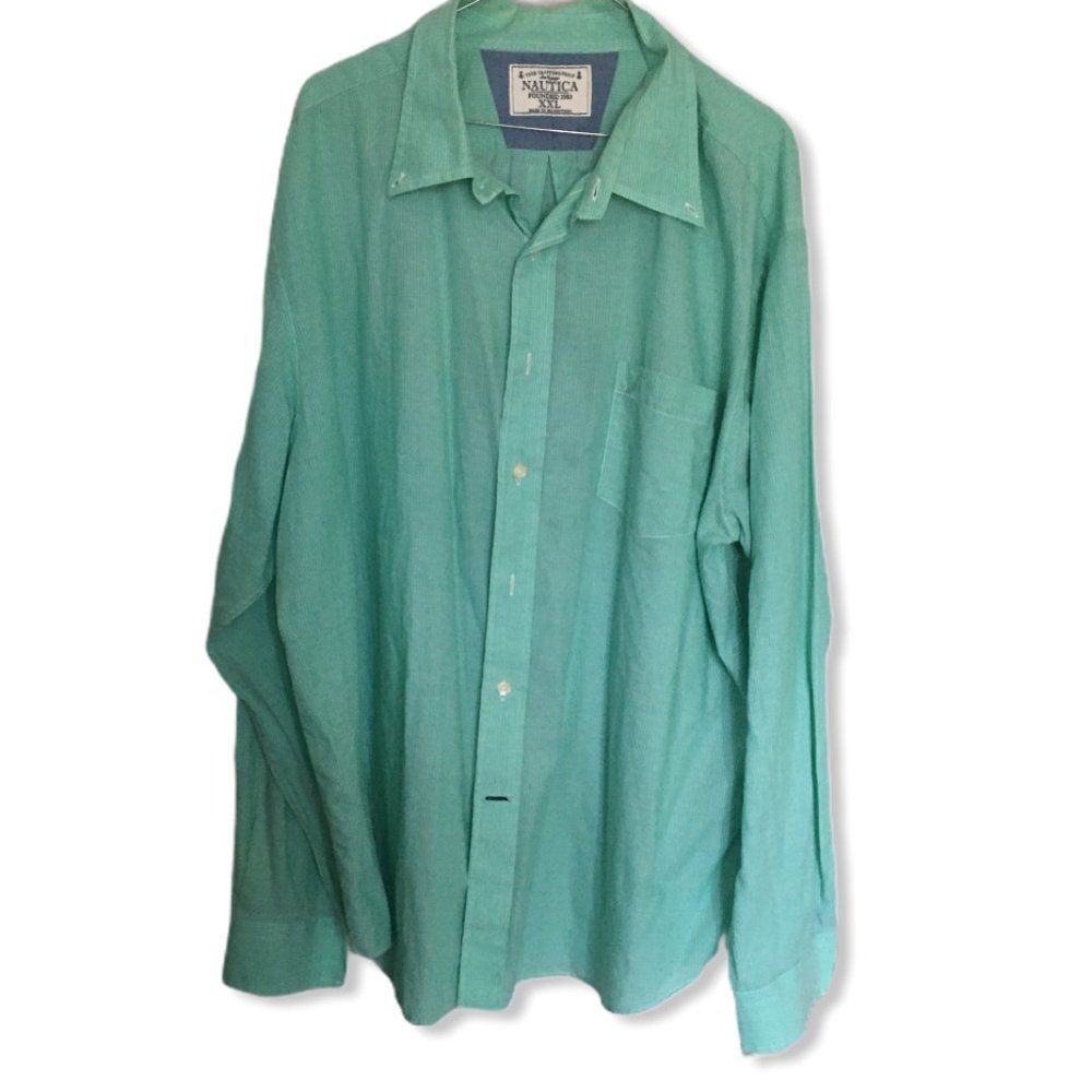 Nautica Men's Dress Shirt Mint Size XXL